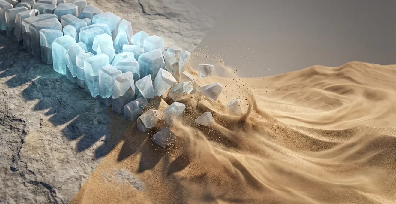 Contraste visual entre dos energías numerológicas en conflicto representadas por elementos simbólicos