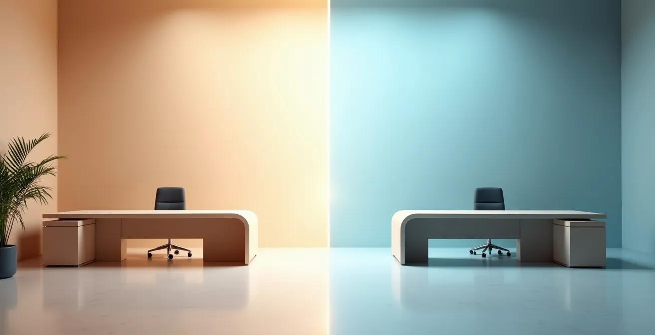 Diagrama visual de aspectos astrológicos trígono y cuadratura en contexto tecnológico